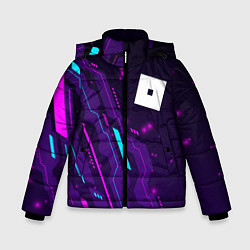 Куртка зимняя для мальчика Roblox neon gaming, цвет: 3D-черный