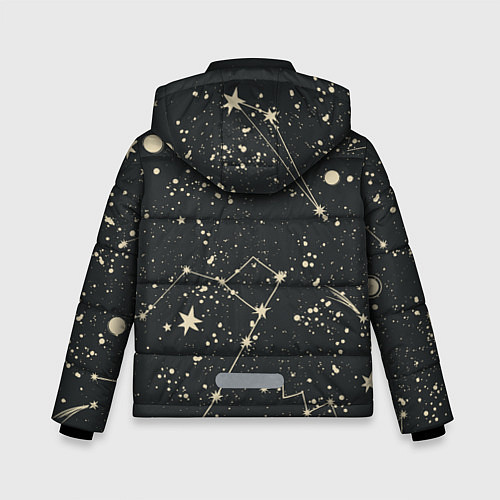 Зимняя куртка для мальчика Звёздная карта / 3D-Красный – фото 2