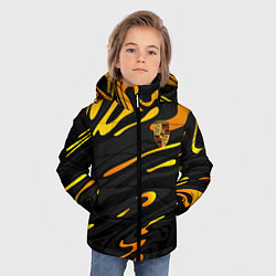 Куртка зимняя для мальчика Porsche - Желтые разводы, цвет: 3D-черный — фото 2