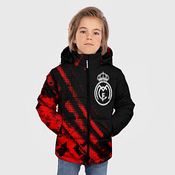 Куртка зимняя для мальчика Real Madrid sport grunge, цвет: 3D-красный — фото 2