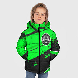 Куртка зимняя для мальчика Leicester City sport green, цвет: 3D-черный — фото 2