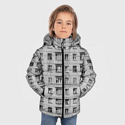 Куртка зимняя для мальчика Эстетика хрущёвки, цвет: 3D-черный — фото 2