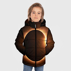 Куртка зимняя для мальчика Полнолуние, цвет: 3D-черный — фото 2