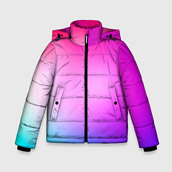 Куртка зимняя для мальчика Colorful gradient, цвет: 3D-черный