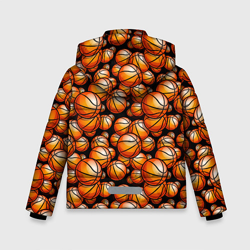 Зимняя куртка для мальчика Баскетбольные мячики / 3D-Красный – фото 2