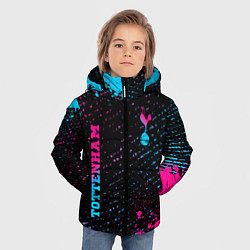 Куртка зимняя для мальчика Tottenham - neon gradient вертикально, цвет: 3D-черный — фото 2