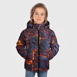 Куртка зимняя для мальчика Вулканическая лава, цвет: 3D-красный — фото 2