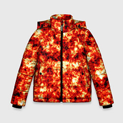 Куртка зимняя для мальчика Vulcan lava texture, цвет: 3D-черный