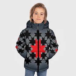 Куртка зимняя для мальчика Этно серый, цвет: 3D-черный — фото 2