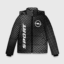 Куртка зимняя для мальчика Opel sport carbon, цвет: 3D-черный