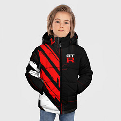 Куртка зимняя для мальчика Nissan GTR - Cyber, цвет: 3D-светло-серый — фото 2