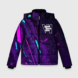 Зимняя куртка для мальчика GTA6 neon gaming