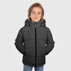 Куртка зимняя для мальчика Кольчуга чёрно-серый, цвет: 3D-черный — фото 2