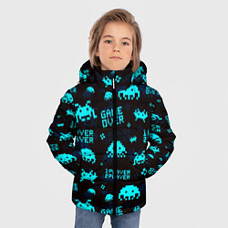 Куртка зимняя для мальчика Game over 1 player 2 player, цвет: 3D-черный — фото 2