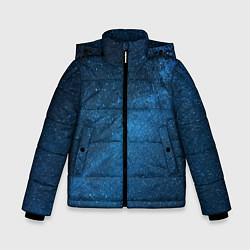 Куртка зимняя для мальчика Космическая вселенная млечный путь, цвет: 3D-светло-серый
