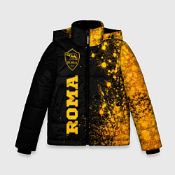 Куртка зимняя для мальчика Roma - gold gradient по-вертикали, цвет: 3D-черный