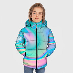 Куртка зимняя для мальчика Неоновый бензин, цвет: 3D-черный — фото 2