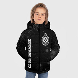 Куртка зимняя для мальчика Club Brugge sport на темном фоне вертикально, цвет: 3D-черный — фото 2