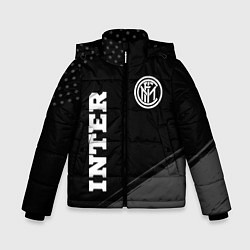 Куртка зимняя для мальчика Inter sport на темном фоне вертикально, цвет: 3D-черный