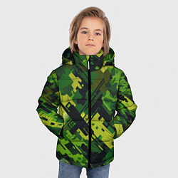 Куртка зимняя для мальчика Camouflage - pattern ai art, цвет: 3D-светло-серый — фото 2