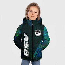 Куртка зимняя для мальчика PSV glitch blue, цвет: 3D-черный — фото 2
