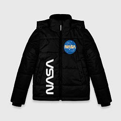 Куртка зимняя для мальчика NASA logo usa space, цвет: 3D-красный