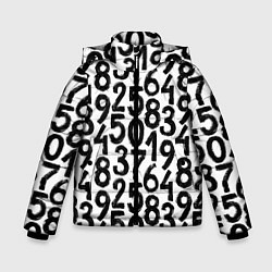Зимняя куртка для мальчика Гранжевые числа