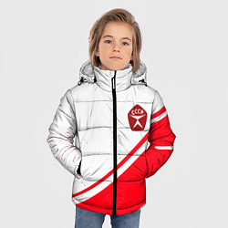 Куртка зимняя для мальчика СССР спортивный стиль и знак качества, цвет: 3D-светло-серый — фото 2
