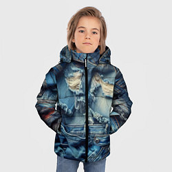 Куртка зимняя для мальчика Denim rags - fashion trend, цвет: 3D-красный — фото 2