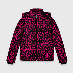Зимняя куртка для мальчика Linkin park pink logo