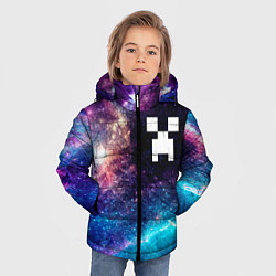 Куртка зимняя для мальчика Minecraft space game, цвет: 3D-черный — фото 2