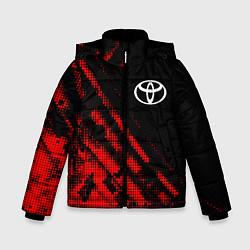 Куртка зимняя для мальчика Toyota sport grunge, цвет: 3D-красный