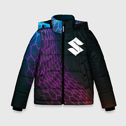 Зимняя куртка для мальчика Suzuki neon hexagon
