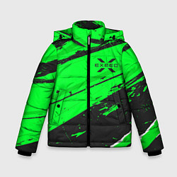 Куртка зимняя для мальчика Exeed sport green, цвет: 3D-черный