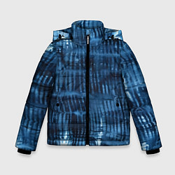 Зимняя куртка для мальчика Японская абстракция шибори
