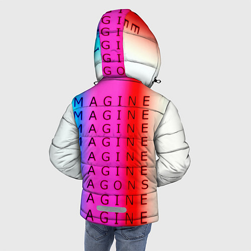 Зимняя куртка для мальчика Imagine Dragons neon rock / 3D-Светло-серый – фото 4