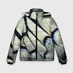 Куртка зимняя для мальчика Абстракция - крыло бабочки, цвет: 3D-черный