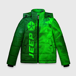 Куртка зимняя для мальчика Jeep - green gradient по-вертикали, цвет: 3D-черный