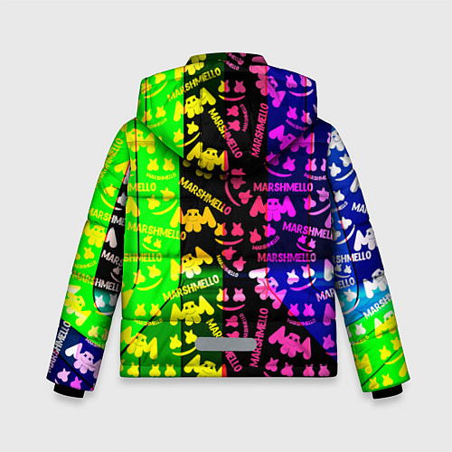 Зимняя куртка для мальчика Marshmello pattern neon steel / 3D-Красный – фото 2