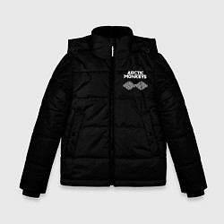 Куртка зимняя для мальчика Arctic Monkeys - classic black color, цвет: 3D-красный