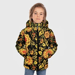 Куртка зимняя для мальчика Хохлома, цвет: 3D-светло-серый — фото 2