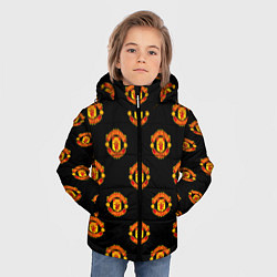 Куртка зимняя для мальчика Manchester United Pattern, цвет: 3D-черный — фото 2