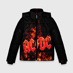 Куртка зимняя для мальчика AC/DC Flame, цвет: 3D-светло-серый