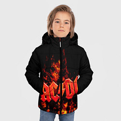 Куртка зимняя для мальчика AC/DC Flame, цвет: 3D-черный — фото 2
