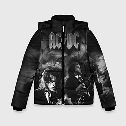 Куртка зимняя для мальчика AC/DC, цвет: 3D-черный