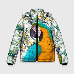 Зимняя куртка для мальчика Летний попугай