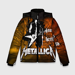 Куртка зимняя для мальчика Metallica: James Hetfield, цвет: 3D-черный