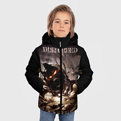 Куртка зимняя для мальчика Disturbed, цвет: 3D-черный — фото 2