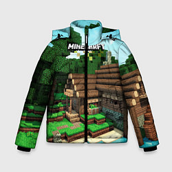 Куртка зимняя для мальчика Minecraft House, цвет: 3D-красный