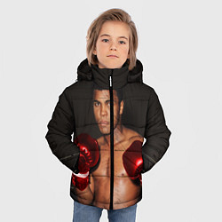 Куртка зимняя для мальчика Мухаммед Али, цвет: 3D-красный — фото 2